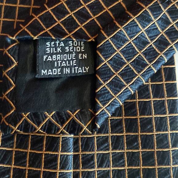 Boss Hugo Boss Windowpane 100% Silk Tie - Picture 4 of 4